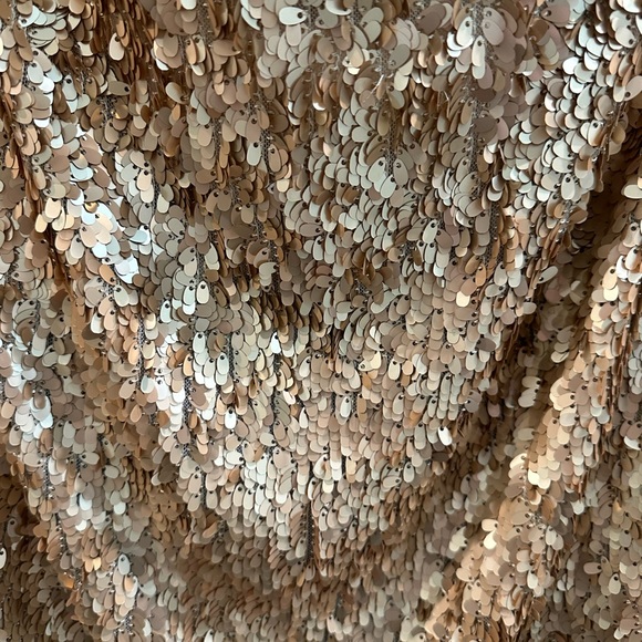 VINCE NTW oval matte sequin mini skirt with silk lining!! - Picture 6 of 11